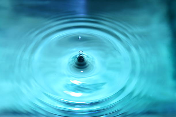istock Blue drop of the purest water 144189416