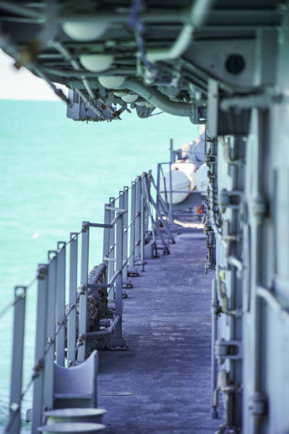 istock Deck of a military ship 1441899298