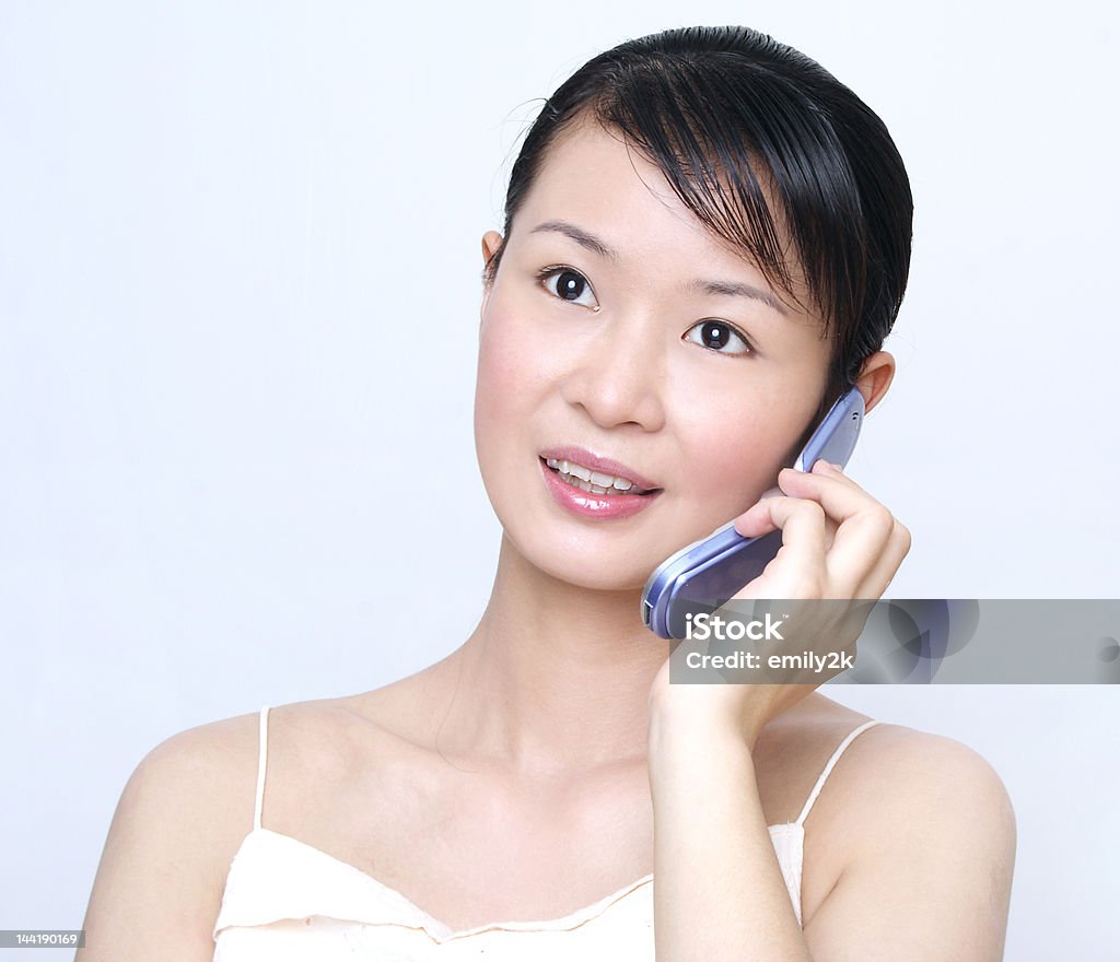 Ragazza asiatica sulla linea - Foto stock royalty-free di Adulto