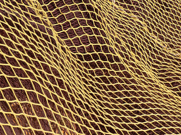 テクスチャード加工の漁網背景 ストックフォト