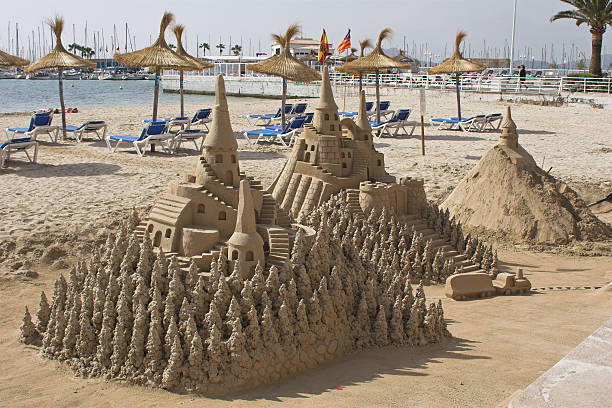 sand sculpture 3 stock photo