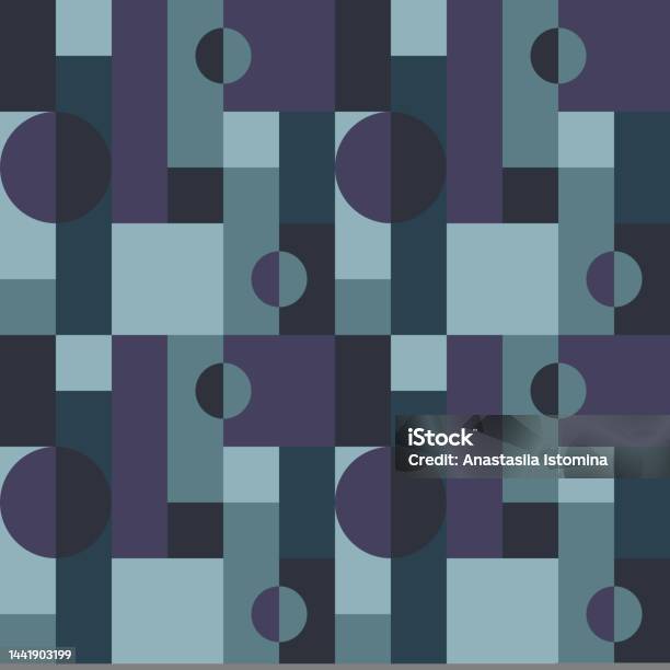 Universal Abstract Seamless Geometric Pattern With Simple Forms Stock ...