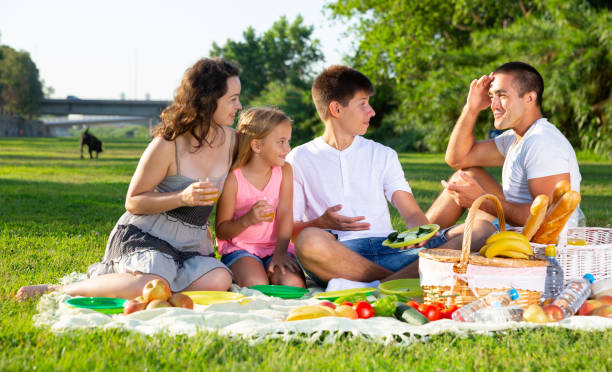 istock Friendly family at picnic 1441904221