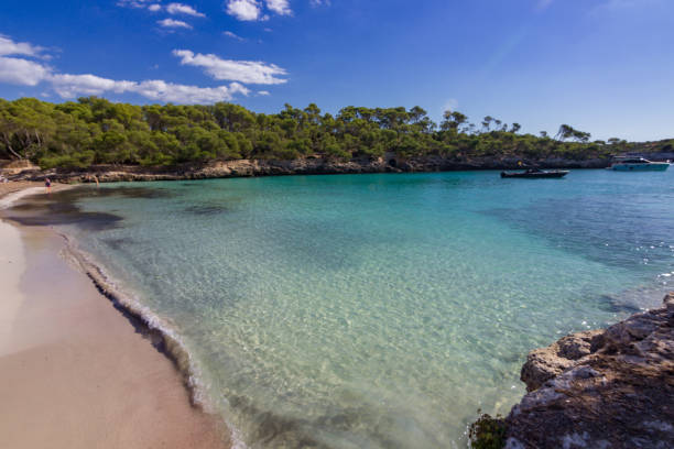 Mondrago beach in Mallorca island (Spain) stock photo