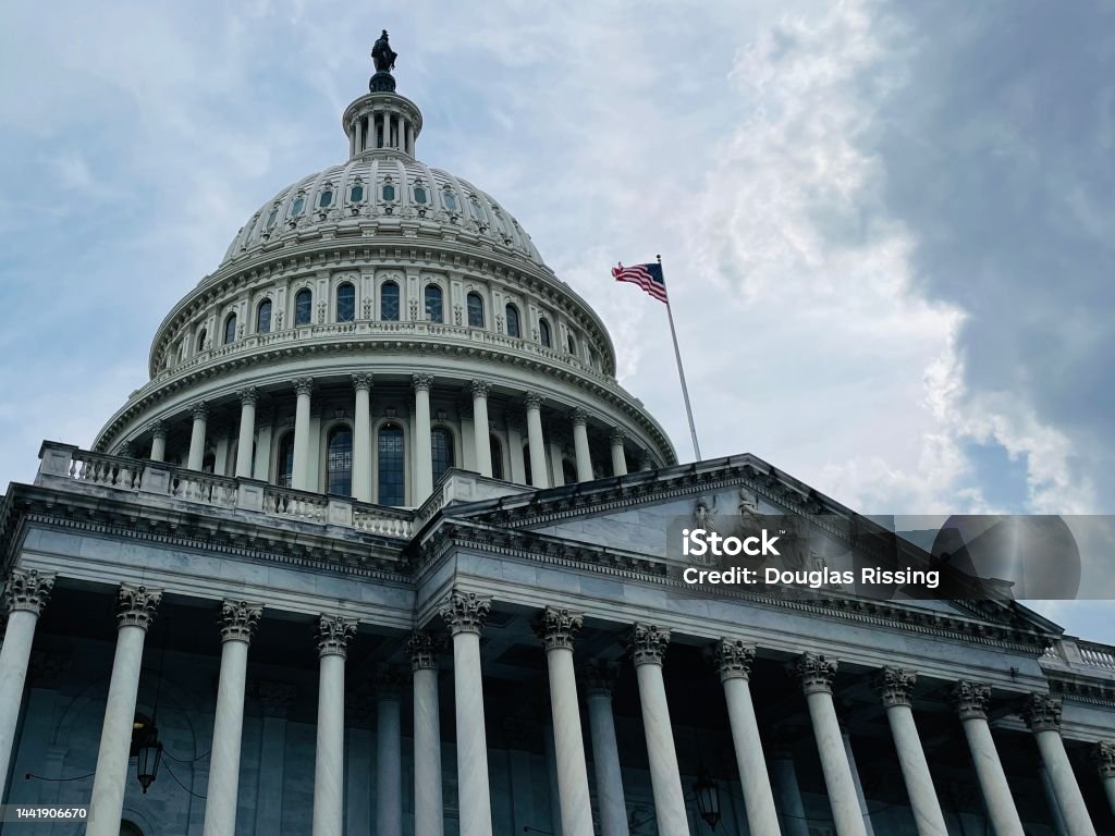 Government Debt Ceiling and Federal Government Shutdown Government Debt Ceiling and Federal Government Shutdown - Capitol, Congress and Senate - Budget Package Government Stock Photo