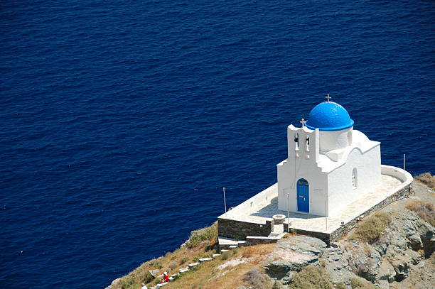 Lovely chapel by the sea front on the Greek island of Sifnos