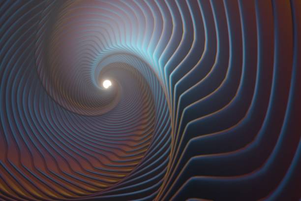 istock Beautiful Abstract colourful swirl golden ratio background. Starburst dynamic wave. 3d rendering illustration  Background pattern for design. 1441908762