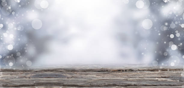 istock A large Christmas banner with highlights and blurred lights on a gray background 1441909888