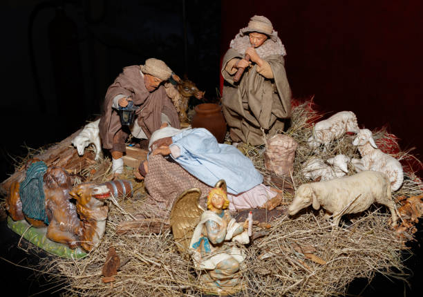 istock Nativity scene exhibited during an agricultural fair 1441909951