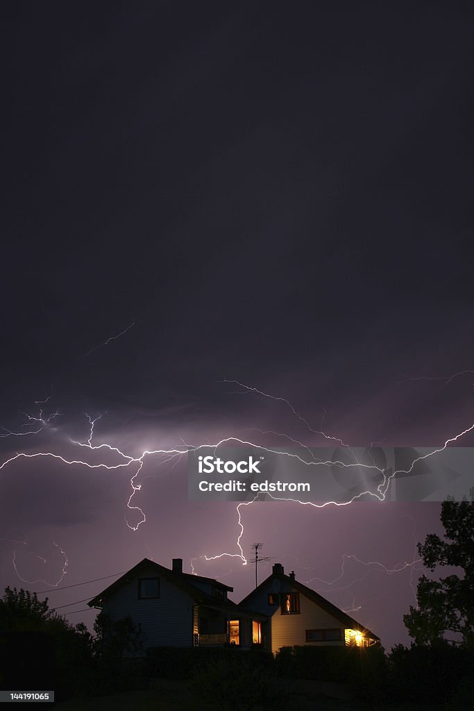 lightning - Foto de stock de Casa libre de derechos