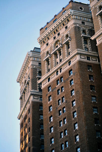 istock Classic NYC Building Architecture Vintage Art Deco Style City 1441919084