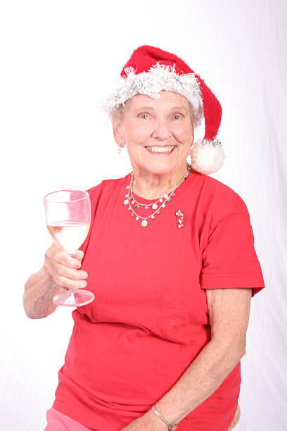 Here's to you Mr. Claus stock photo
