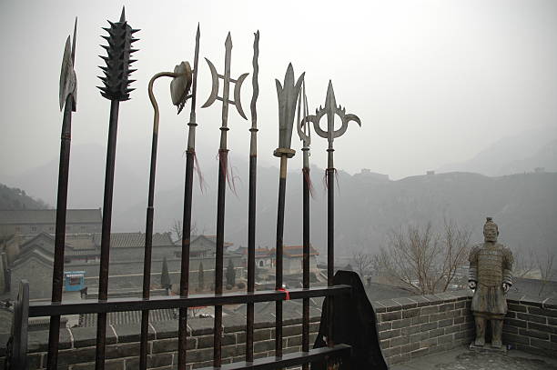 Entomb warrior weapon Entomb warrior weapon at Great Wall qin dynasty stock pictures, royalty-free photos & images