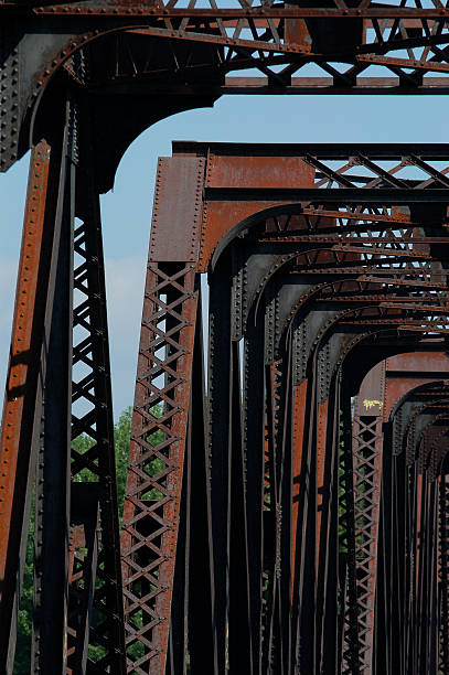 istock Train bridge on the river of a thousand islands, Canada 4 144192177
