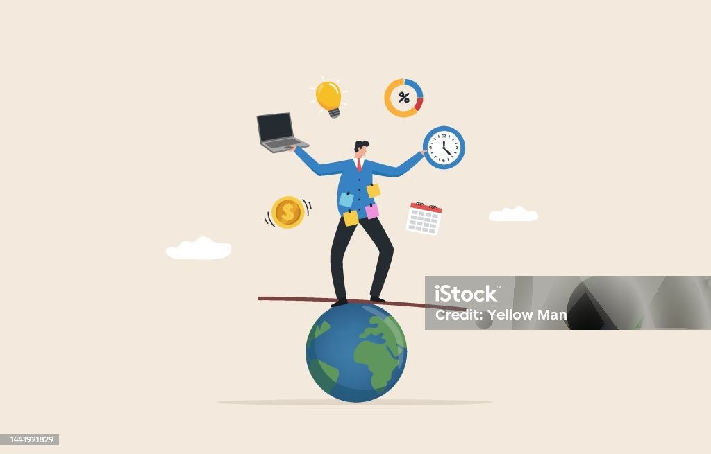 Multitasking Time Multitasking Skills And Time Management Skill Professional ...
