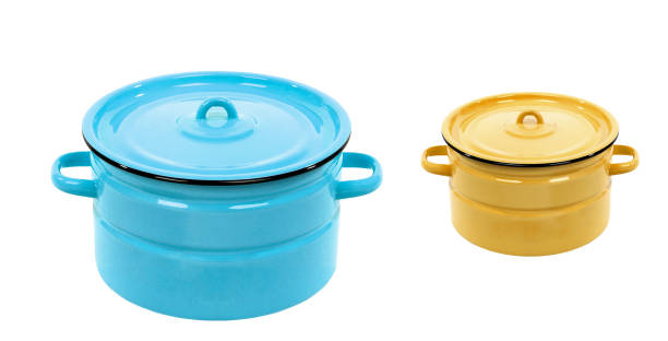 istock Pot blue and yellow isolated 1441922190