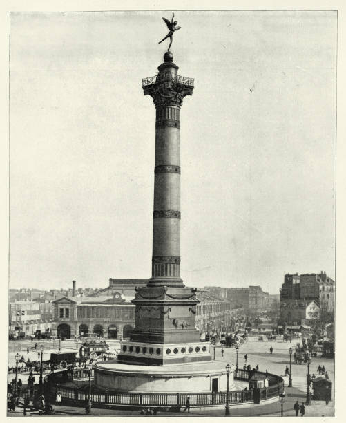 istock Colonne de Juillet, July Column is a monumental column in Paris commemorating the Revolution of 1830 1441924565