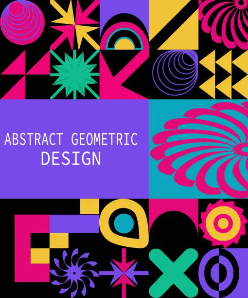 Vector illustration of ABSTRACT BACKGROUND Geometric design for your poste