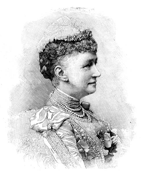 Antique image: Louise of Hesse-Kassel, Queen of Denmark