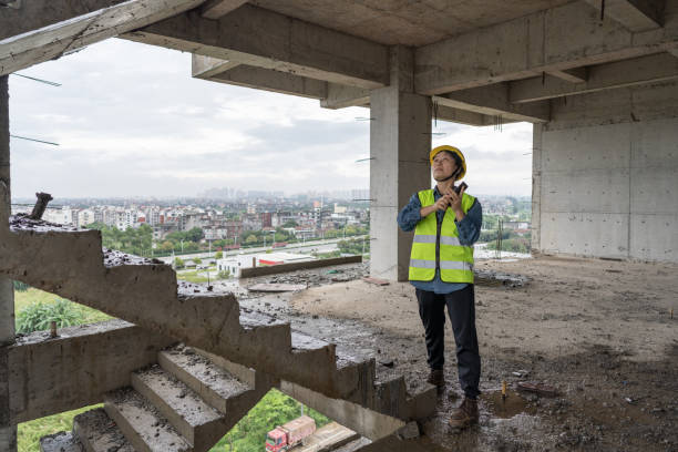 istock A female worker is checking the quality of the construction site 1441931592