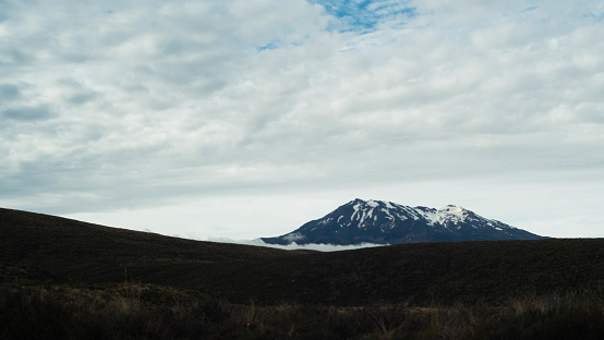 Tongariro Crossing - icecapped Mountain
