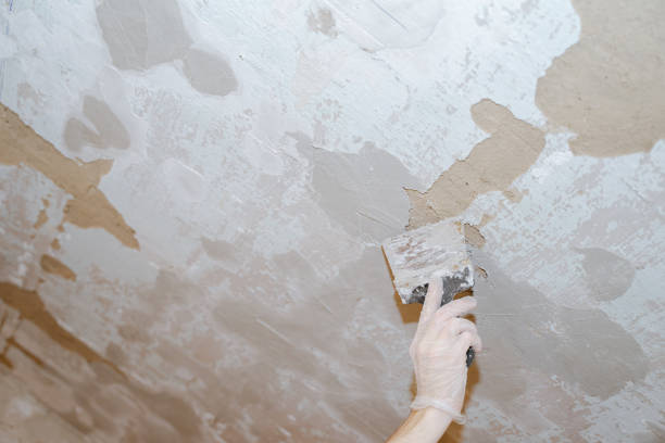 istock a worker puttying holes in the walls with a tool 1441934690