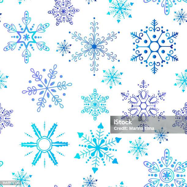 Snow Pattern Stock Illustration - Download Image Now - Abstract ...
