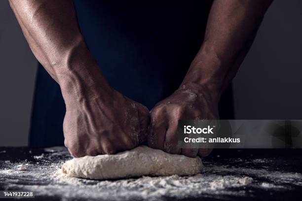 Making Dough Stock Photo - Download Image Now - Apron, Baking, Baking Bread