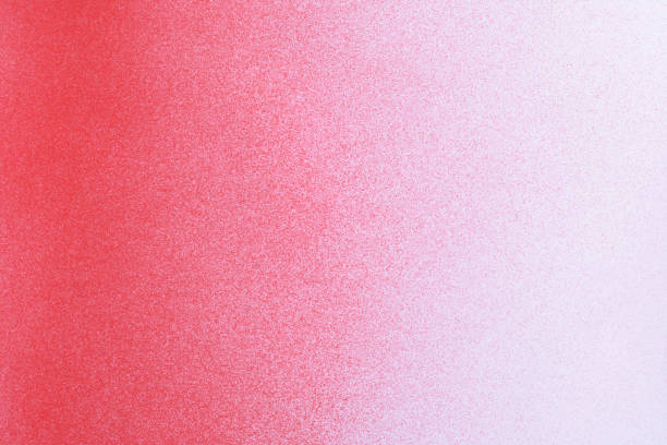 rote farbverlaufssprühfarbe auf weißem papierhintergrund - natural pattern audio stock-fotos und bilder