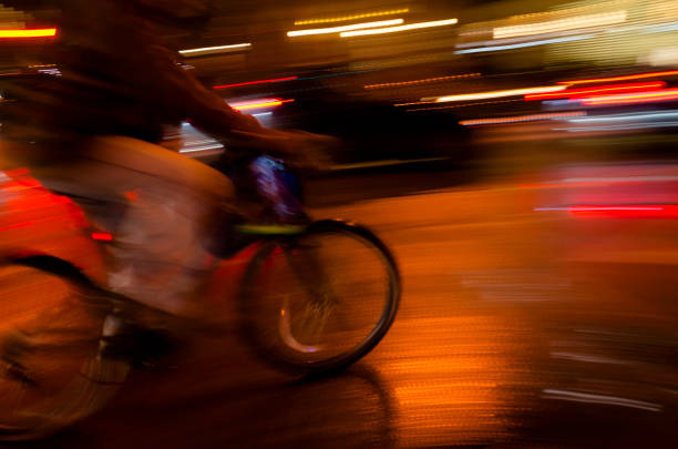 istock NIGHT RIDE CYCLIST IN TORONTO 1441945679