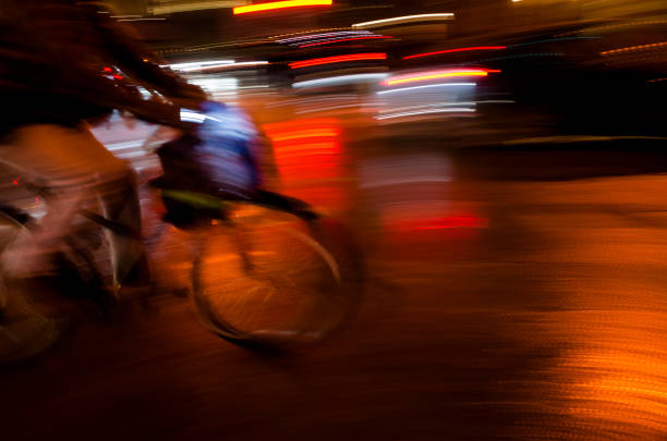 istock BLURRED MOTION: RIDING A BIKE AT NIGHT IN TORONTO 1441945722