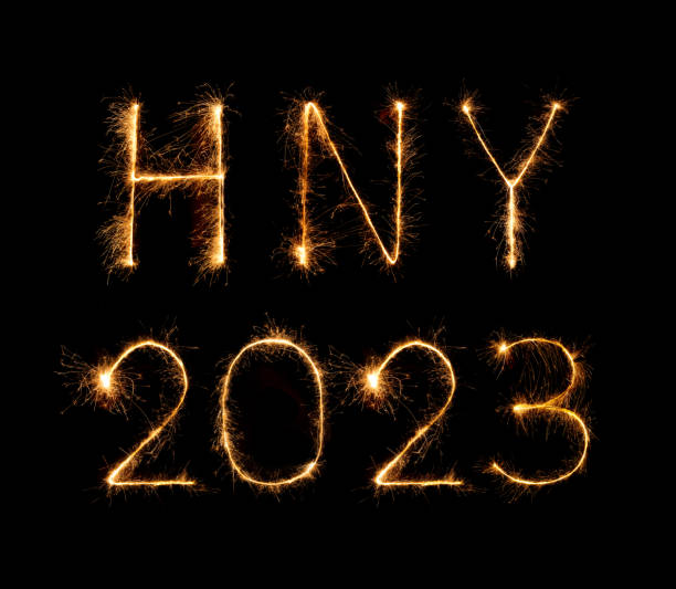 istock 2023 (HNY) happy new year fireworks celebration written sparkling at night 1441945956