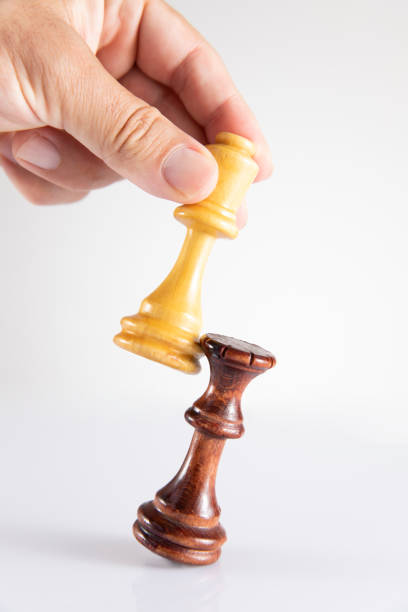 Business concept with chess pieces