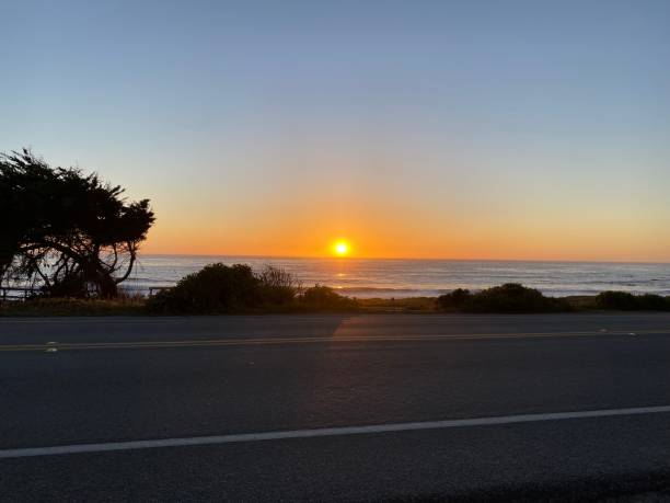 istock Sunset on Moonstone Beach in Cambria, California 1441949430