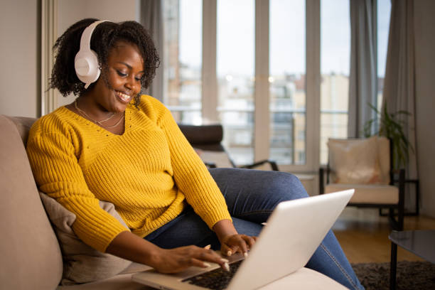 istock Woman working from home 1441960557