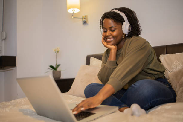 istock Young woman working from home 1441960754