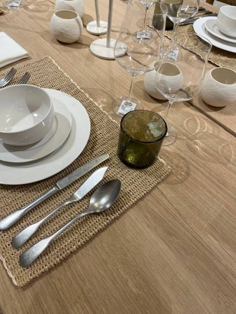 istock Festival mood Dining table arrangement. 1441961075