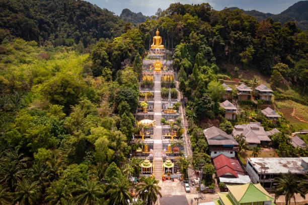 Buddha Mountain temple in Krabi, Thailand, south east asia