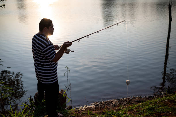istock Fishing at a lake, in the afternoon 1441969403