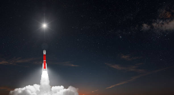 istock A rocket flies into space on Christmas Eve 1441972301