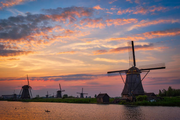 istock Windmills at Kinderdijk in Holland. Netherlands 1441976440