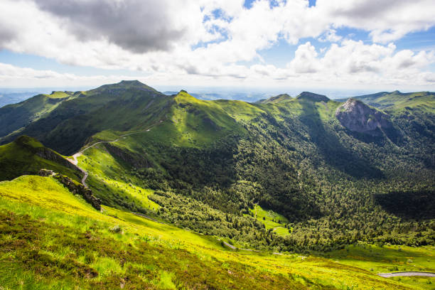 istock View from volcanic mountains in the summer 1441977141