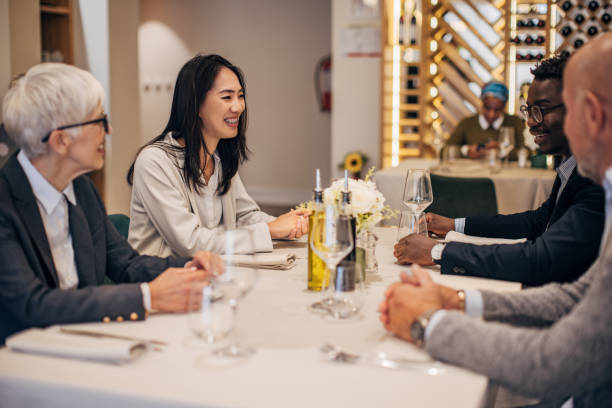 istock Business lunch in luxury restaurant 1441985647