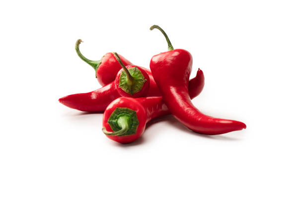 istock Red hot chili pepper isolated on a white background. 1441986557