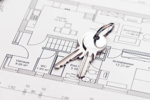 istock key and architectural blueprint or drawing 1441987527