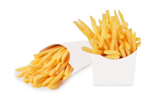istock French fries in white paper box isolated on white 1441987587