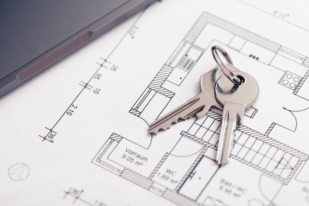 istock key and architectural blueprint or drawing 1441988364