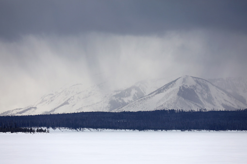 Winter Landscape in Yellowstone National Park