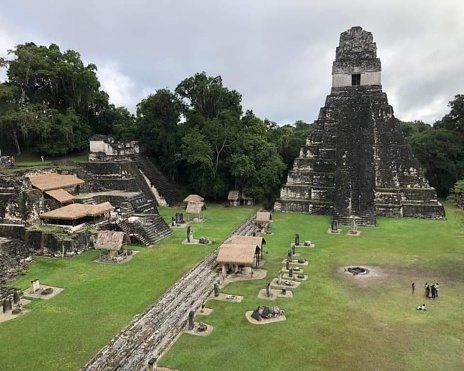 Templo del Gran Jaguar o Templo I, civilización maya, antigua ciudad maya de Tikal, situada en la región de Petén, Guatemala