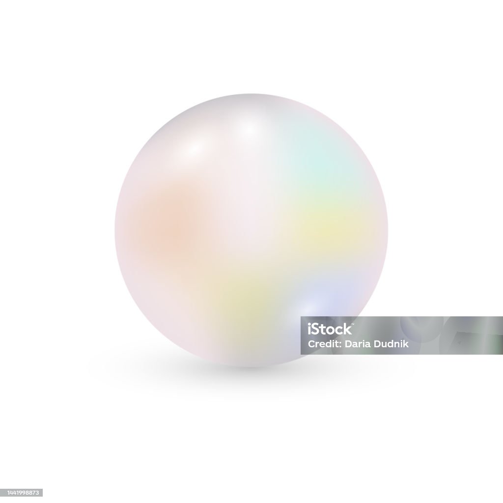 Preal Vector Pearl Vector Illustration Isolated On White Background Stock ...